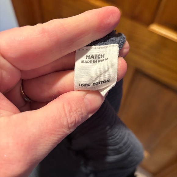 Hatch Gauzy Gaucho Smocked Cropped Pants in Gray Size 4 (XL) - Picture 6 of 6